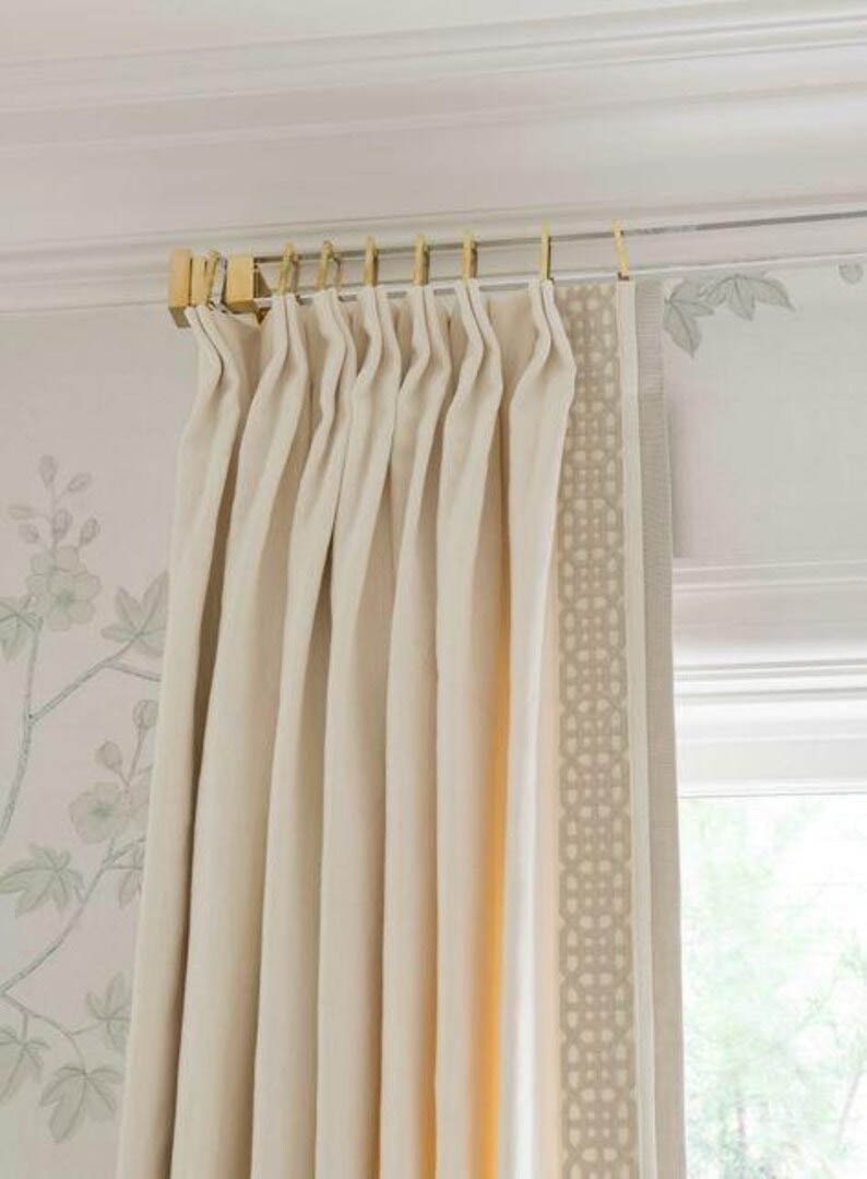 ADD ON- client sends us trim tape ribbon- labor only-drapery-window treatment