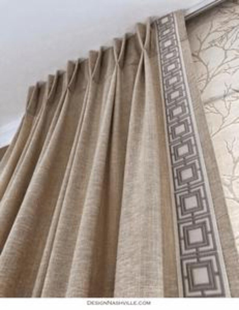 ADD ON- client sends us trim tape ribbon- labor only-drapery-window treatment