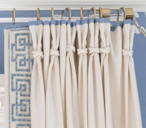 ADD ON- client sends us trim tape ribbon- labor only-drapery-window treatment