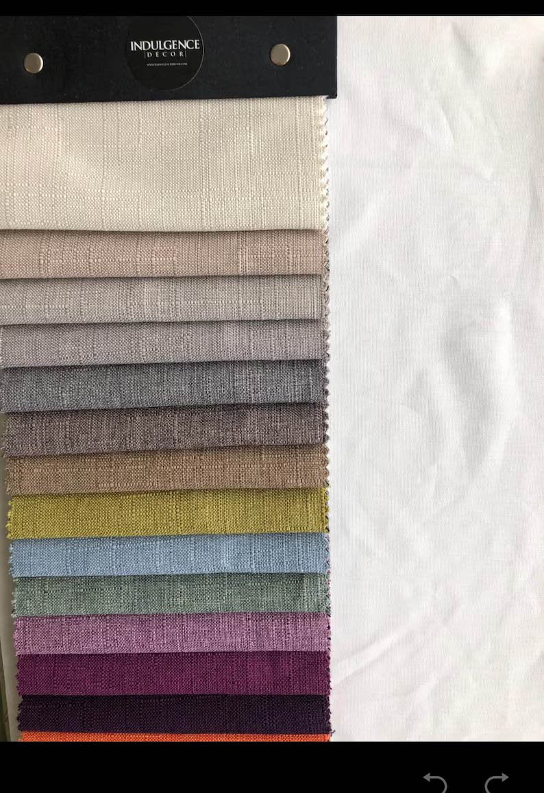 Get a fabric sample swatches of your choice-Choose Any 1 Swatch- Decorative Pillow Fabric- Curtain Sample- Cotton Home Decor linen-Fabric