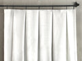 Linen Mix BOX reversed Pleat curtain Lined Panel designer Window Treatment French drapery 10 Colors