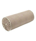 Bolster designer Belgian linen flax beige white Pillow Cover All Size shirred Available cushion button tufted side lumbar piping throw welt