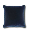 Navy blue and teal piping Designer Italian Velvet Pillow Cover decorative cushion  All Size Available 16" 18" 20"