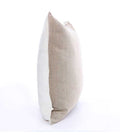 REVERSABLE  FLAX and White 100% Italian linen FLANGE Unique Designer Pillow Cover decorative  All Size Available 16" 18" 20"
