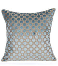 Robert Allen Geo Mineral cut velvet Aqua blue mist taupe Unique Designer Pillow Cover decorative 16" 18" 20 euro 24 BOTH SIDES