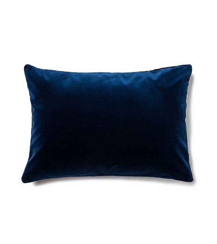 Robert Allen midnight blue  Designer Velvet Pillow Cover decorative  All Size Available 16" 18" 20"