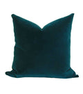 Teal Designer Velvet Pillow Cover decorative  All Size Available 16" 18" 20" 28 Green Blue Luxurious