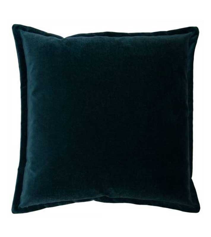 Teal Designer Velvet Pillow Cover wt flange decorative  All Size Available 16" 18" 20" 28 Green Blue Luxurious