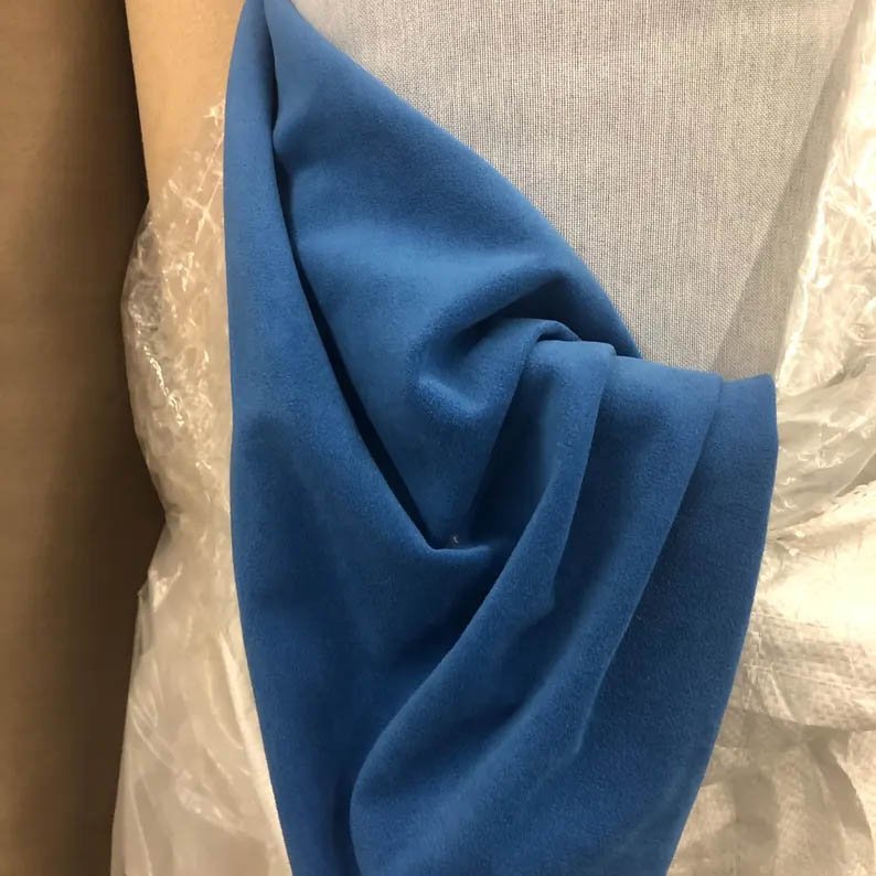 Bolster Pillow Cover Solid blue cobalt Velvet Silver piping performance washable many sizes round throw Piping high end decorative bed2