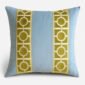 Designer Pillow cover trim citrine lime trim tape velvet Cover light blue lumbar bolster throw custom Piping high end decorative