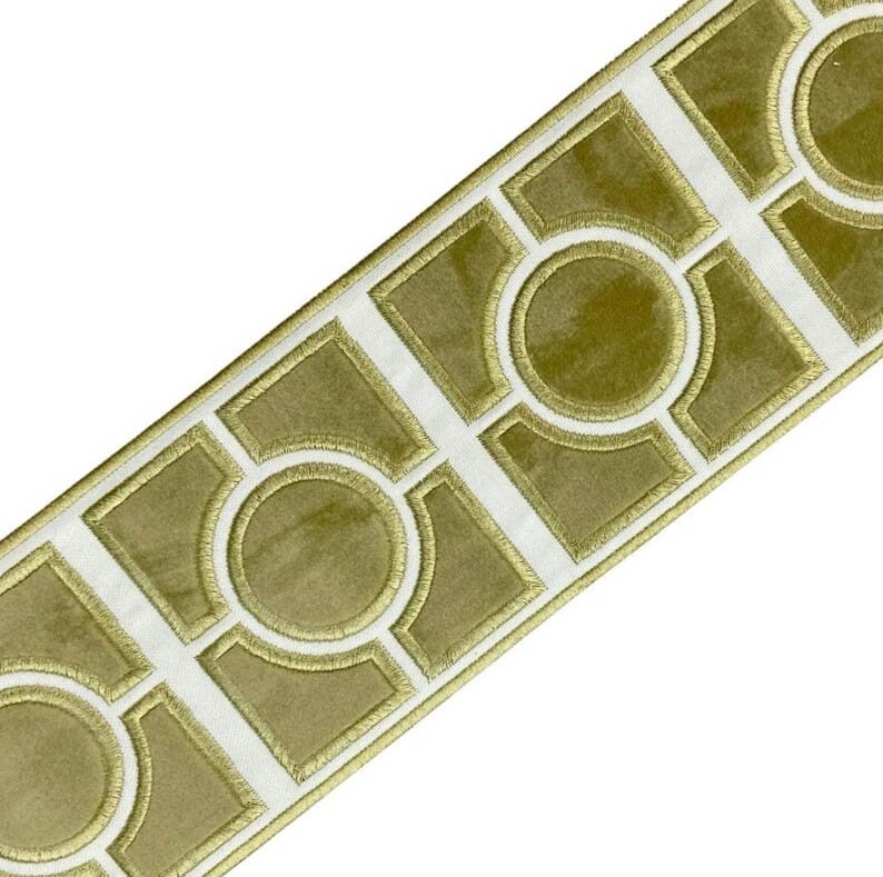 Designer Pillow cover trim citrine lime trim tape velvet Cover navy blue lumbar bolster throw custom Piping high end decorative1