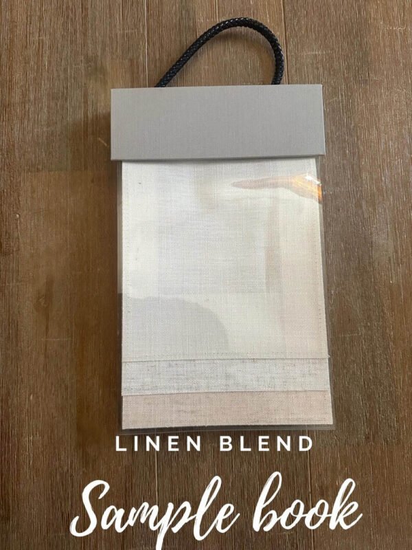 Designer Sample Book linen Blend ALL COLORS-TRADE- Curtain Sample- Cotton Home Decor linen-Fabric swatches off white flax taupe reseller kit